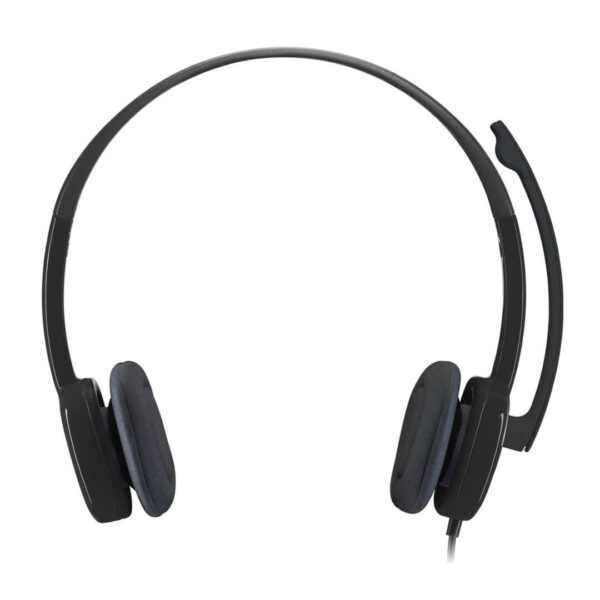 Logitech H151 Wired On Ear Headphones With Mic Black Image 2 - Gamesncomps.com