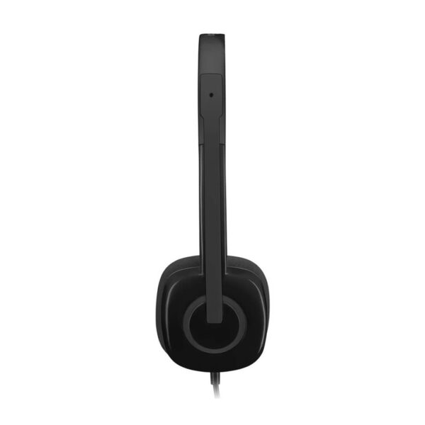 Logitech H151 Wired On Ear Headphones With Mic Black Image 1 - Gamesncomps.com