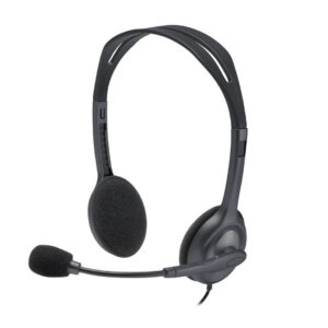 Logitech H111 Wired On Ear Stero Headphones With Mic Black - Gamesncomps.com