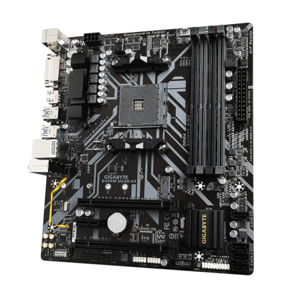 GIGABYTE B450M DS3H V2 AMD AM4 MOTHERBOARD Image 2 - Gamesncomps.com