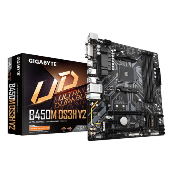 GIGABYTE B450M DS3H V2 AMD AM4 MOTHERBOARD - Gamesncomps.com