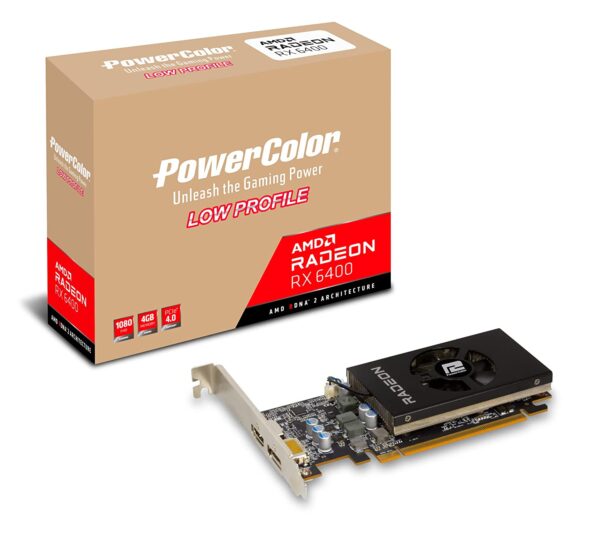 PowerColor AMD Radeon RX 6400 Low Profile 4GB GDDR6