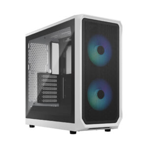 Fractal Design Focus 2 RGB White TG Clear Tint Mid Tower Cabinet White - GamesNComps.com