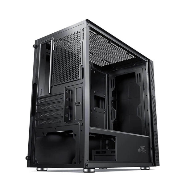 Ant Esports Elite 1000 TG Mid Tower Gaming Cabinet Black - ELITE1000TG Image 5 - GamesnComps.com