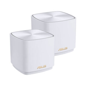 ASUS ZenWiFi Mini XD4 AX 1800 Mbps Dual Band WiFi 6 Router 2 Pack White - XD4-WHITE-2PACK - GamesnComps.com