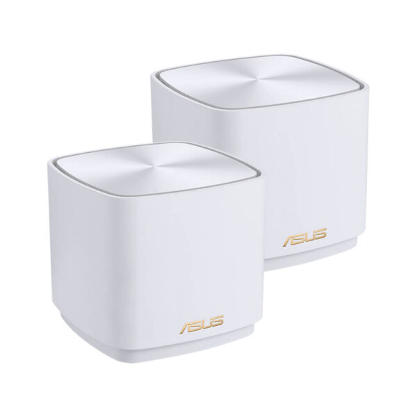 ASUS ZenWiFi Mini XD4 AX 1800 Mbps Dual Band WiFi 6 Router 2 Pack White - XD4-WHITE-2PACK - GamesnComps.com