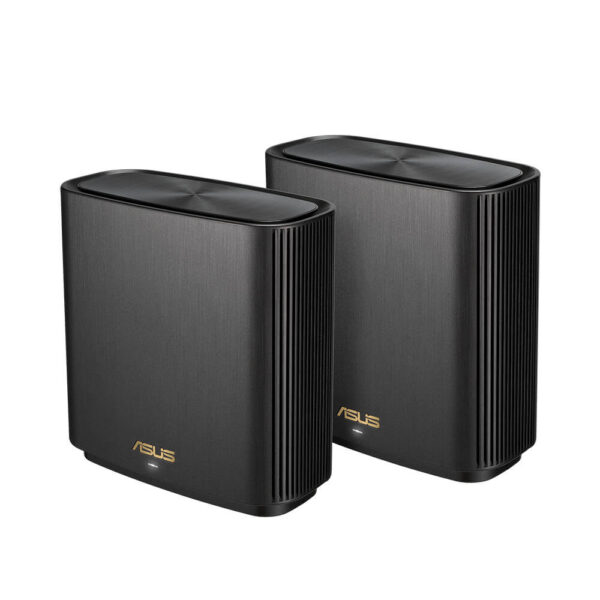 ASUS ZenWiFi AX6600 XT8-2PK Tri-Band Mesh WiFi 6 System Black - XT8-BLACK-2PK Image 1 - GamesnComps.com