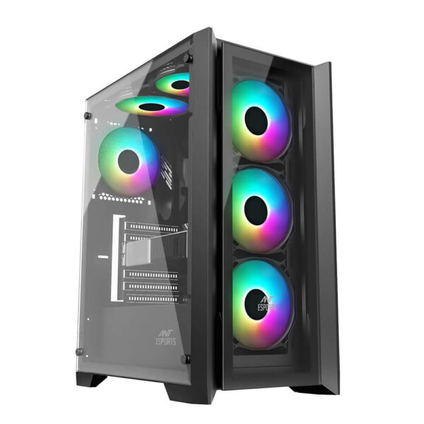 Ant Esports ICE-170TG Gaming Cabinet Black - ICE-170TG - GamesnComps.com