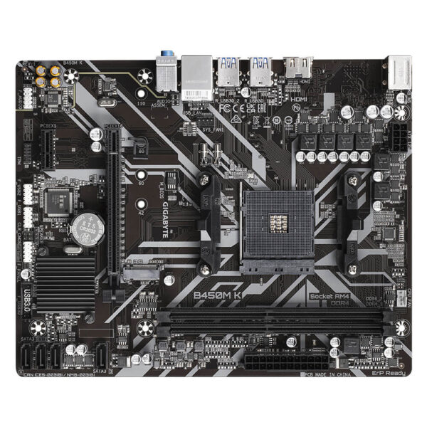 Gigabyte AMD B450M K Ultra Durable Motherboard - B450M K Image 3 - GamesnComps.com