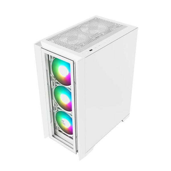 Ant Esports ICE-170TG Gaming Cabinet White - ICE-170TGWHITE Image 2 - GamesnComps.com