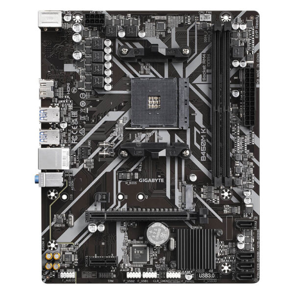 Gigabyte AMD B450M K Ultra Durable Motherboard - B450M K Image 4 - GamesnComps.com