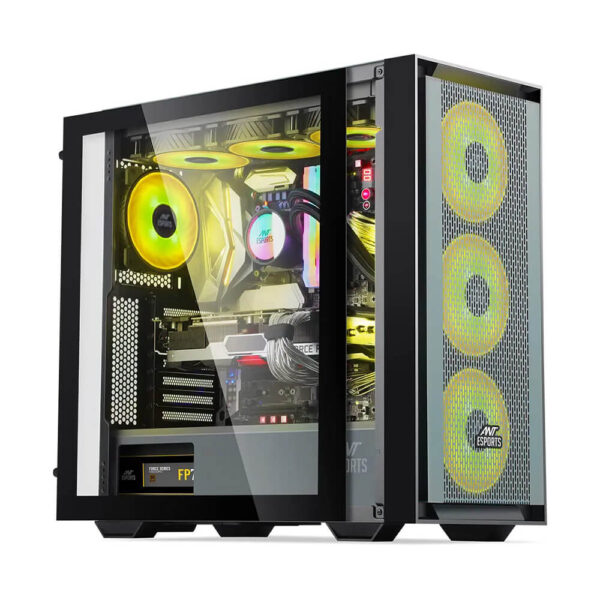 Ant Esports 690 Air Mid Tower ARGB Gaming Cabinet Black - 690AIR Image 6 - GamesnComps.com