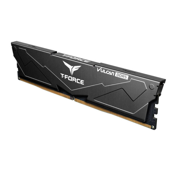 TEAMGROUP T-Force Vulcan DDR5 16GB (1x16GB) 5200MHz CL40 RAM Black - FLBD516G5200HC40C01 Image 1 - Gamesncomps.com