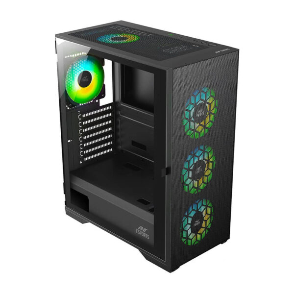 Ant Esports ICE-110 Mid Tower Gaming Cabinet - ICE-110-BLACK Image 3 - GamesnComps.com