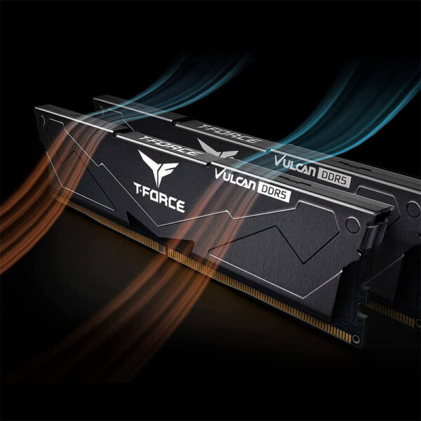 TEAMGROUP T-Force Vulcan DDR5 8GB 5200MHz CL40 RAM Black - FLBD58G5200HC40C01 Image 4 - GamesnComps.com