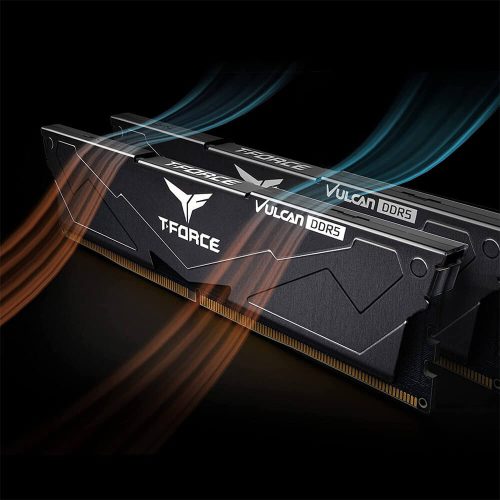 TEAMGROUP T-Force Vulcan DDR5 8GB 5200MHz CL40 RAM Black - FLBD58G5200HC40C01 Image 4 - GamesnComps.com