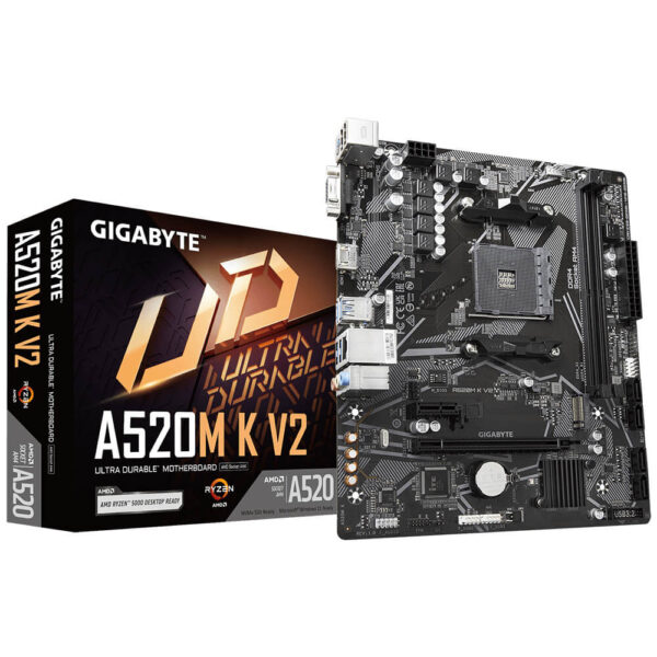 Gigabyte A520M K V2 Ultra Durable Motherboard - A520M-K-V2 - GamesnComps.com