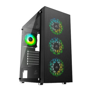 Ant Esports ICE-110 Mid Tower Gaming Cabinet - ICE-110-BLACK - GamesnComps.com