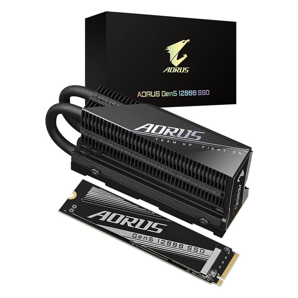 GIGABYTE AORUS Gen5 12000 SSD 1TB 5.0 NVMe M.2 Internal SSD - GamesnComps.com