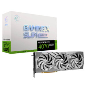 MSI GeForce RTX 4070 SUPER 12G GAMING X SLIM WHITE - RTX4070S12G-GXSLIMW - Gamesncomps.com