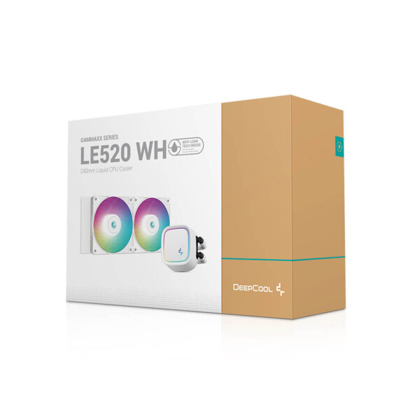 Deepcool LE520 WH 240mm ARGB AIO Liquid Cooler White Image 6 - Gamesncomps.com