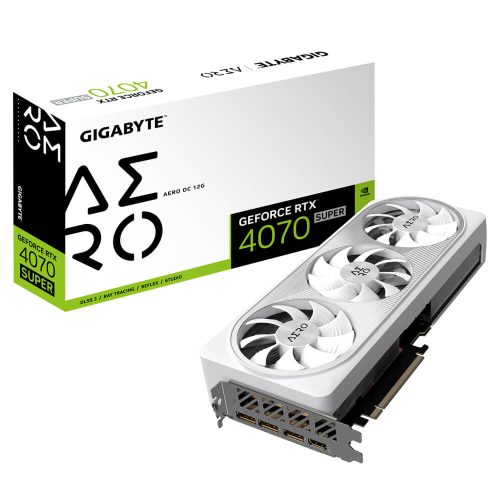 GIGABYTE GeForce RTX 4070 SUPER AERO OC 12G - GV-N407SAERO OC-12GD - Gamesncomps.com