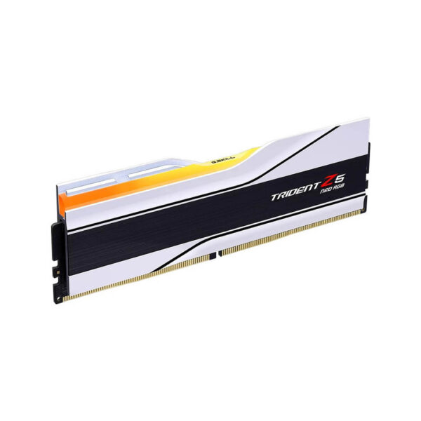 G.SKILL Trident Z5 Neo RGB 64GB (2x32GB) 6000Mhz DDR5 Desktop Memory Matte White F5-6000J3036G32GX2-TZ5NRW Image 1 - Gamesncomps.com