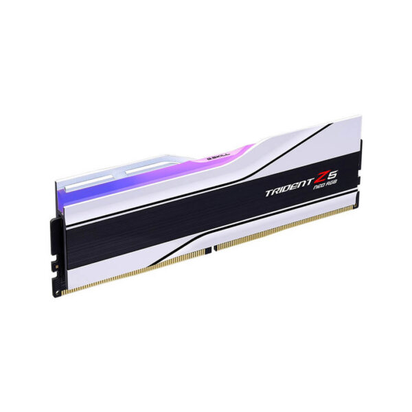 G.SKILL Trident Z5 Neo RGB 64GB (2x32GB) 6000Mhz DDR5 Desktop Memory Matte White F5-6000J3036G32GX2-TZ5NRW Image 2 - Gamesncomps.com