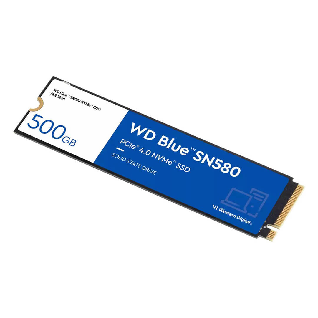 Western Digital 500GB WD Blue SN580 NVMe Internal SSD WDS500G3B0E Image 1 - Gamesncomps.com