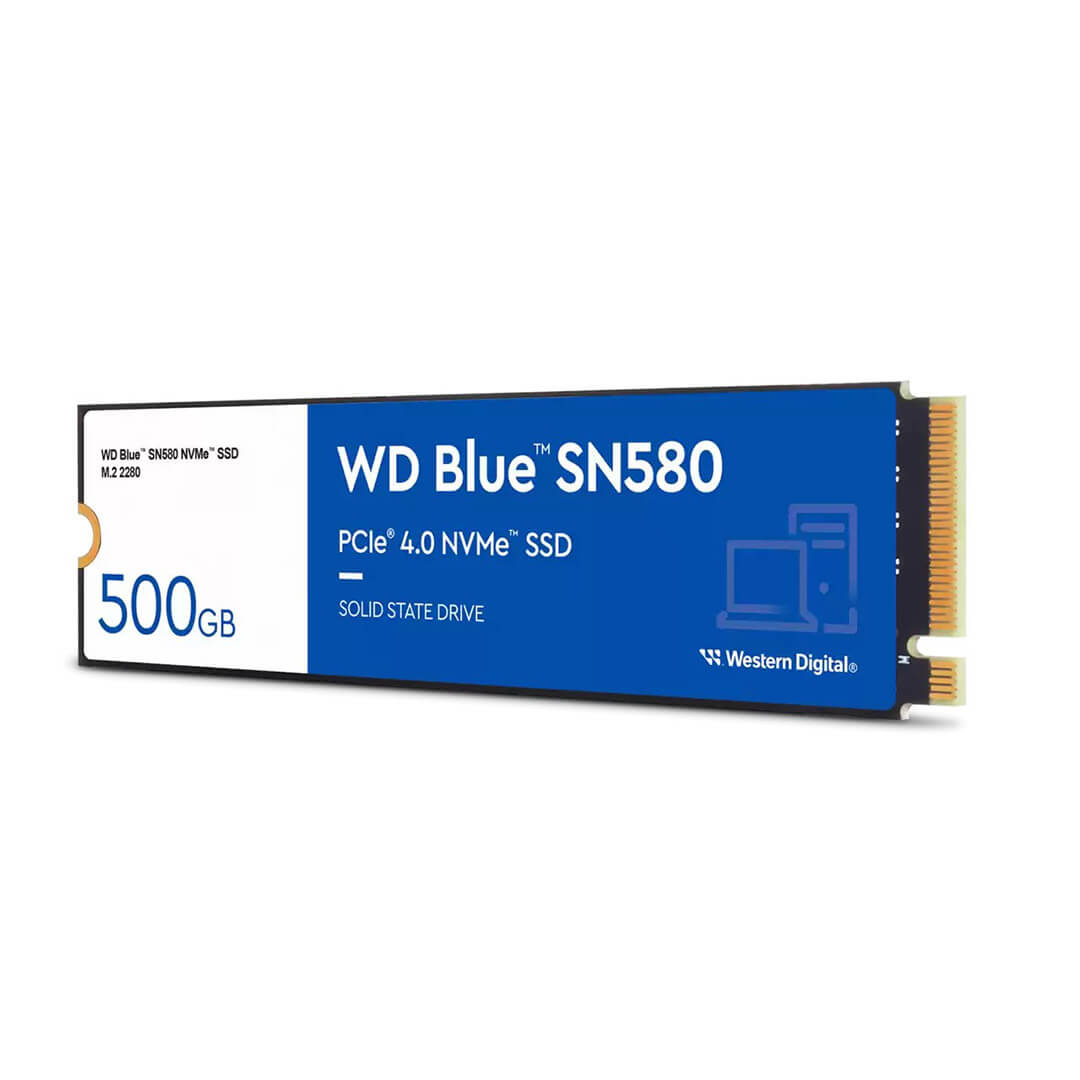 Western Digital 500GB WD Blue SN580 NVMe Internal SSD WDS500G3B0E Image 2 - Gamesncomps.com