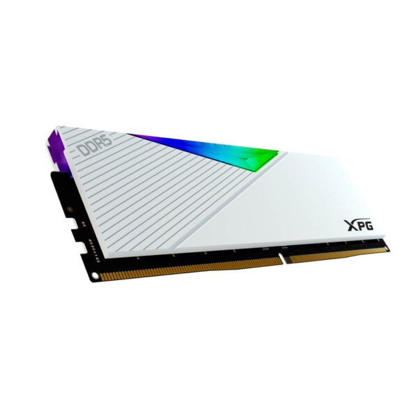 Adata XPG Lancer RGB 32GB (1 x 32GB) DDR5 6000MHz Desktop Memory White AX5U6000C3032G-CLARWH Image 2 - Gamesncomps.com