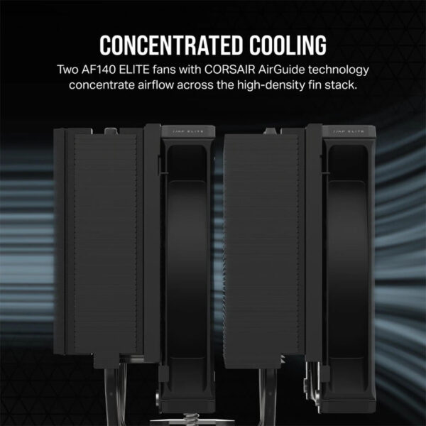 CORSAIR A115 High-Performance Tower CPU Air Cooler Black Image 4 - Gamesncomps.com