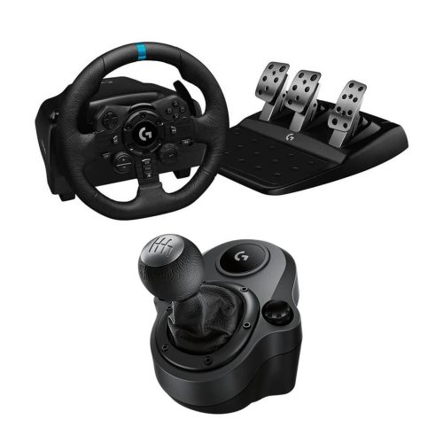 Logitech G923 TrueForce Racing Wheel, Pedal & G Driving Force Shifter Combo - Gamesncomps.com