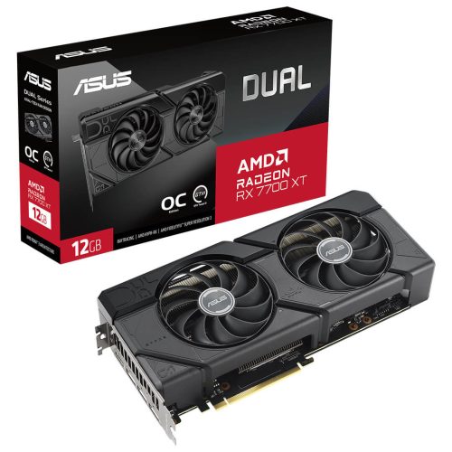 ASUS Dual Radeon RX 7700 XT OC Edition 12GB GDDR6 - DUAL-RX7700XT-O12G - Gamesncomps.com