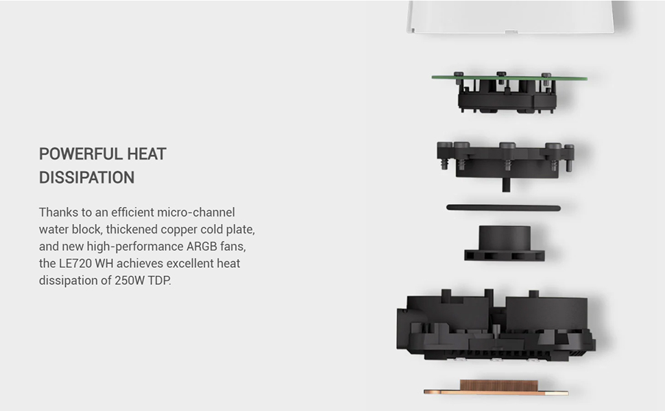 aio le720 deepcool liquid cooler 