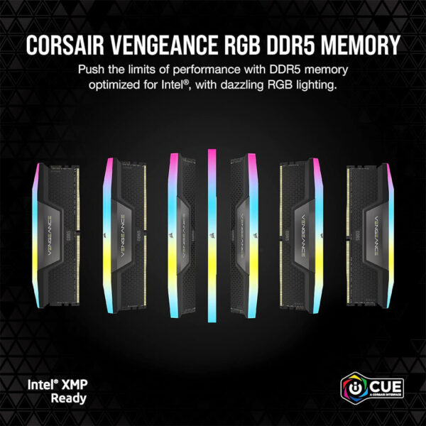 Corsair 32GB (16GB x 2) Vengeance RGB DDR5 6000MHz RAM Image 5 - Gamesncomps.com