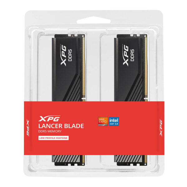 Adata XPG Lancer Blade 64GB (32GBx2) DDR5 6000MHz Desktop RAM Black Image 1 - Gamesncomps.com