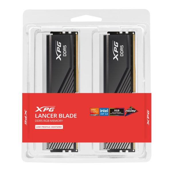 Adata XPG Lancer Blade RGB 48GB (24GBx2) DDR5 6400MHz Desktop Ram Black Image 1 - Gamesncomps.com