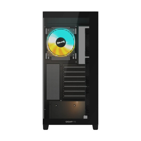 Gigabyte C500 Panoramic Stealth Mid Tower Cabinet Black Image 2 - Gamesncomps.com