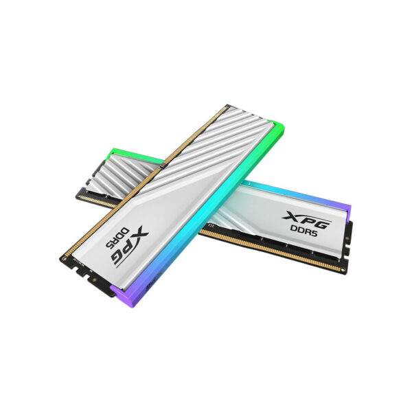 Adata XPG 48GB (24GBx2) Lancer Blade RGB Series DDR5 6000MHz Desktop RAM White - Gamesncomps.com