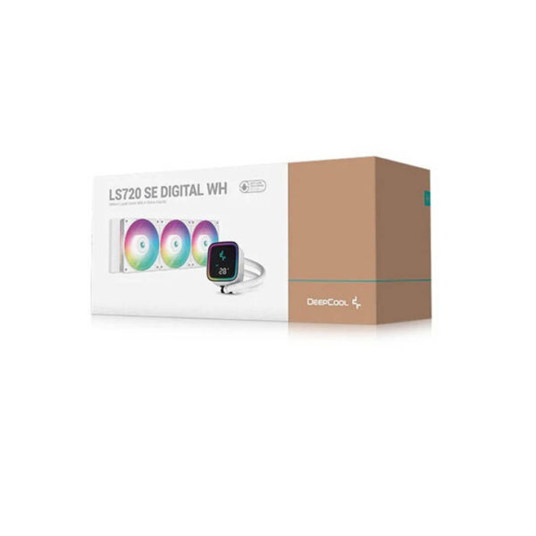 Deepcool LS720 SE Digital WH 360MM ARGB CPU Liquid Cooler White Image 5 - Gamesncomps.com