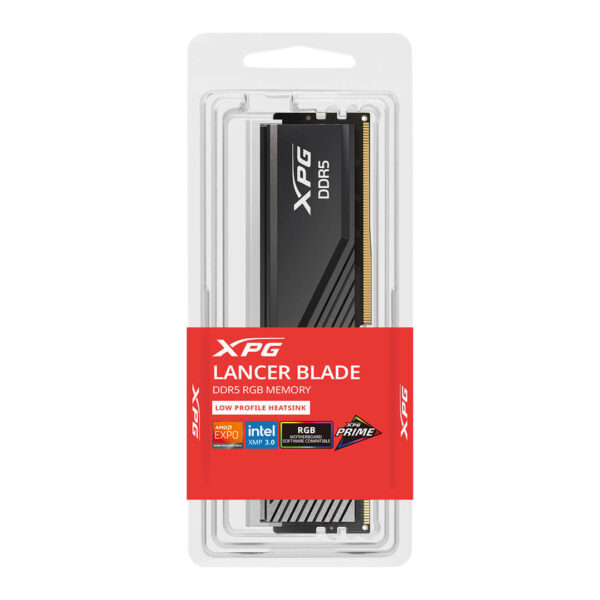 Adata XPG Lancer Blade RGB 16GB (16GBx1) DDR5 6000MHz Desktop RAM Black Image 2 - Gamesncomps.com