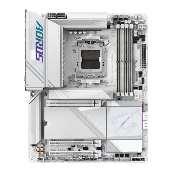 Gigabyte X870E AORUS Pro ICE AMD AM5 DDR5 Motherboard Image 3 - Gamesncomps.com