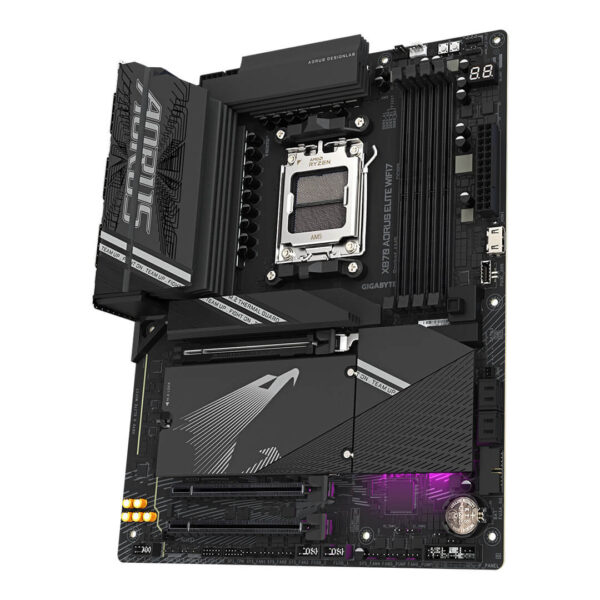 Gigabyte X870 AORUS Elite WIFI 7 AMD AM5 DDR5 Motherboard Image 3 - Gamesncomps.com