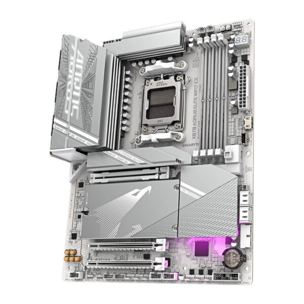 Gigabyte X870 AORUS Elite WIFI7 ICE AMD AM5 DDR5 Motherboard Image 3 - Gamesncomps.com