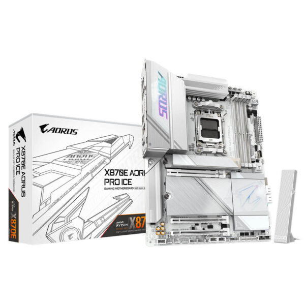 Gigabyte X870E AORUS Pro ICE AMD AM5 DDR5 Motherboard - Gamesncomps.com