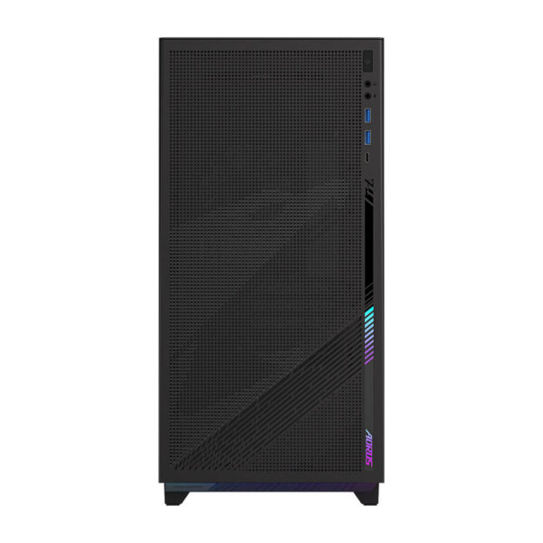 Gigabyte AORUS C400 Glass Mid Tower Cabinet Black Image 4 - Gamesncomps.com