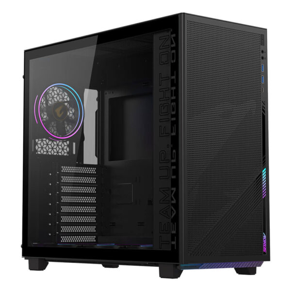 Gigabyte AORUS C400 Glass Mid Tower Cabinet Black - Gamesncomps.com