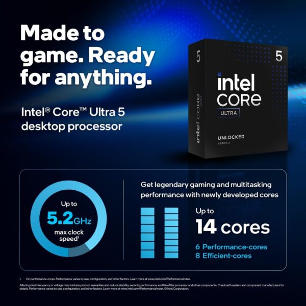 Intel® Core™ Ultra 5 245K Desktop Processor Images2Gamesncomps.com