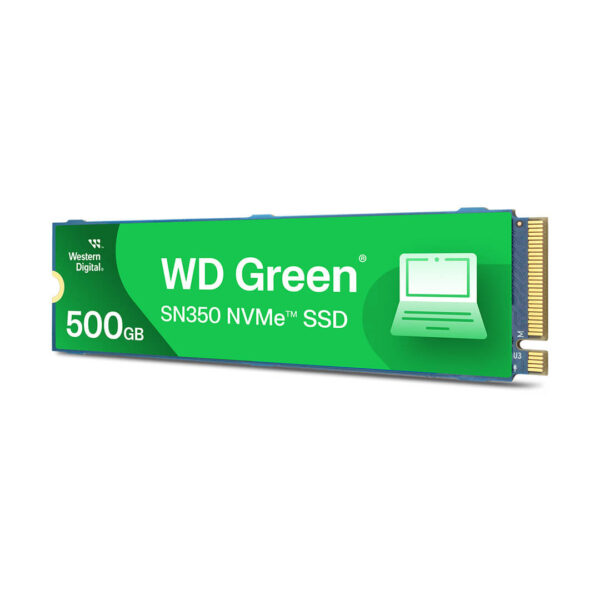 Western Digital WD Green 500GB SN350 Gen 3 NVMe Internal SSD Image 1 - Gamesncomps.com